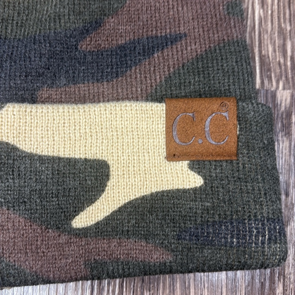 CC camo beanie stocking hat - Picture 2 of 3